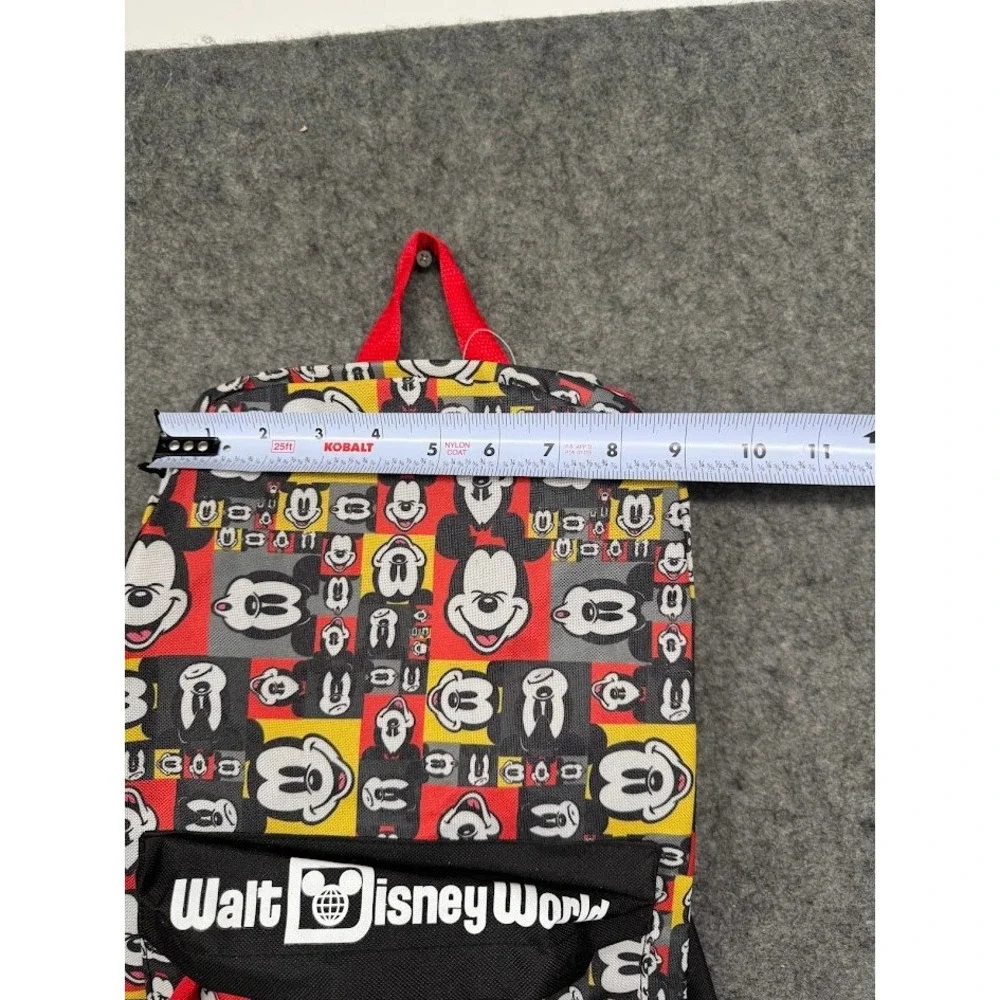 Disney Walt‎ Disney World Mickey Mouse All Over Print Backpack Red Yellow New